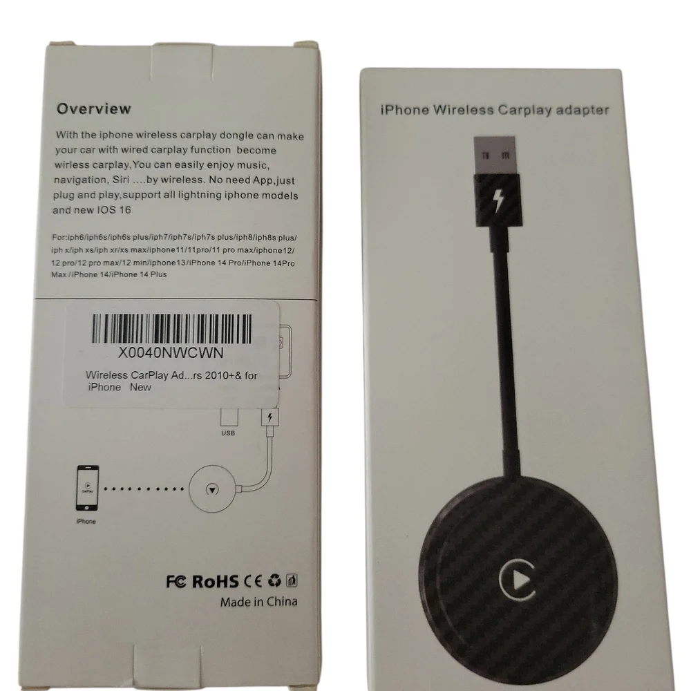 Wireless CarPlay Adapter for iPhone - Black